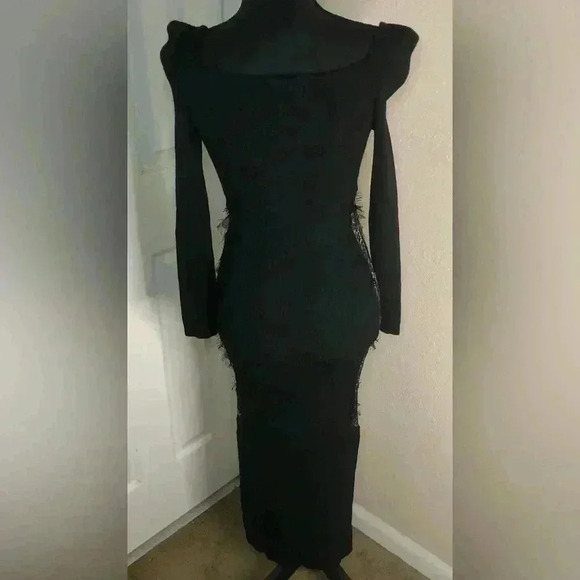 Lace Detail Sweater Dress - Picture 6 of 12